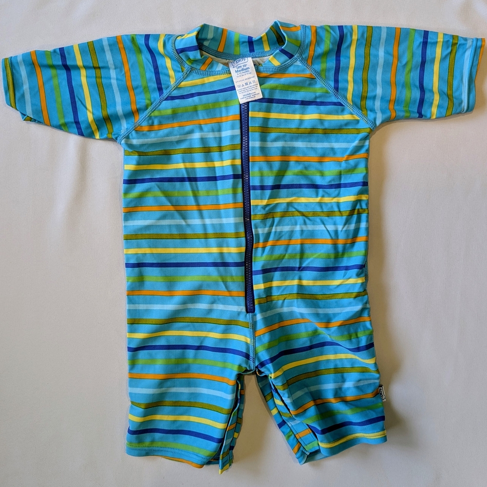 Colorful Striped Baby Swimsuit